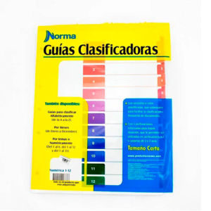 Guia clasificadora 1 al 12.