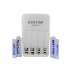 Pilas recargables AA x 4 Und + Cargador