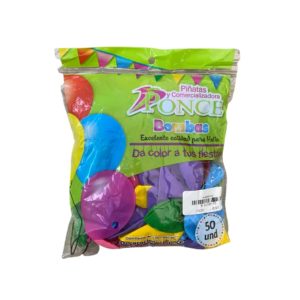 Paquete de globo, R12 x 50 Unidades, Colro Mate.