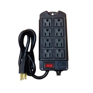 Multitoma de 3 metros industrial encauchetada con polo